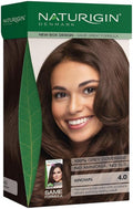 Naturigin Permanent Hair Dye | 100% Gray Coverage - 4.0 Brown, Ammonia-Free & Vegan Formula