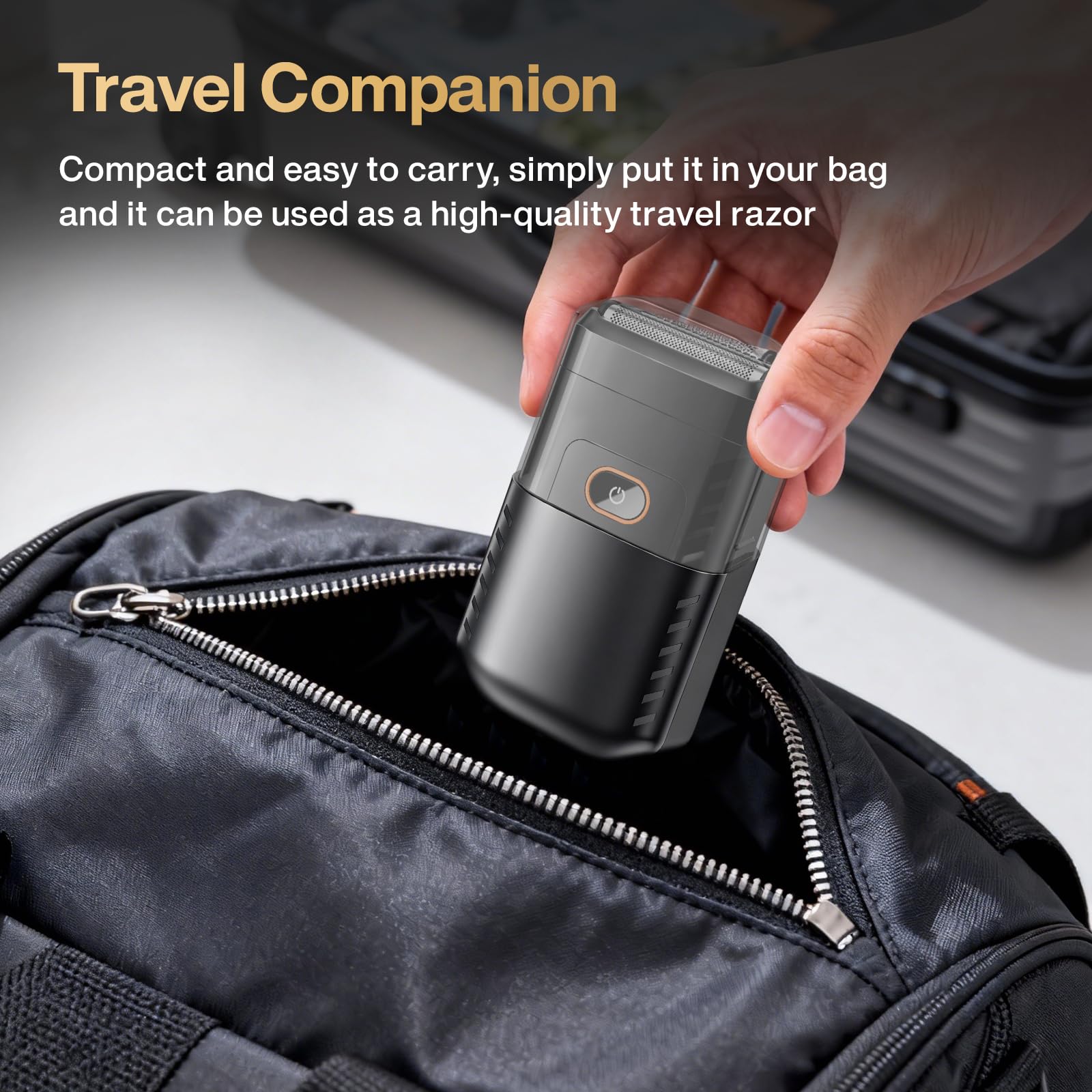 Electric Razor for Men, Foil Shaver and Beard Trimmer | for Dry and Wet,Battery LED Display USB-C Fast Charge, IPX7 Waterproof Portable Travel Shaver