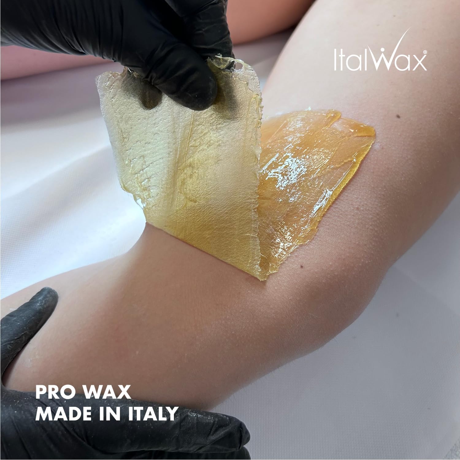 Italwax Classic Line Natural Hard Wax Beads 1.1 lb (500 g) – Transparent Medium Setting Stripless Wax for Normal Skin & Large Areas – Made in Italy