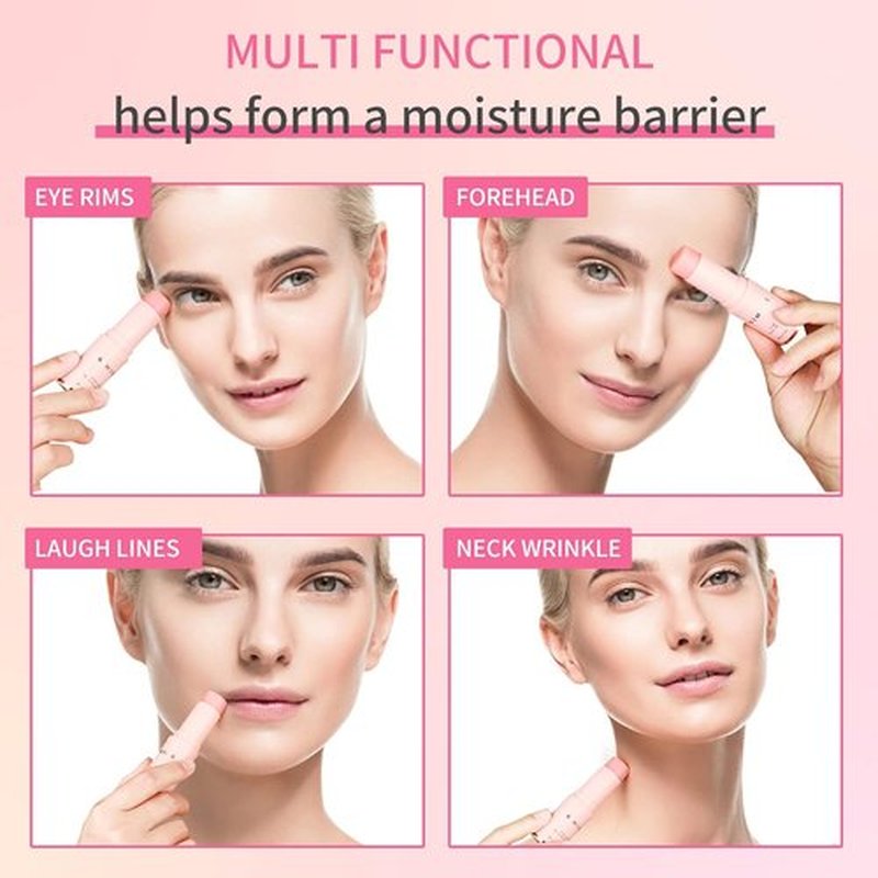 KIMUSE Hydrating Multi Balm Stick - All-in-One Lip Balm, Eye Cream & Neck Cream for Moisturizing Skin
