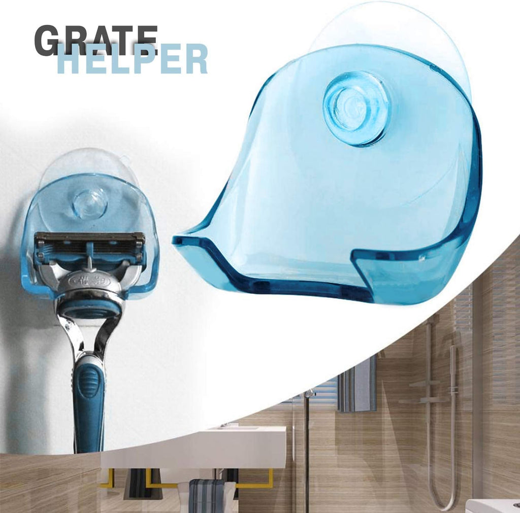 2 Pack Suction Cup Razor Holder for Shower Wall Accessories – No-Drill Shower Razor Holder Suction Caddies – Waterproof & Reusable Bathroom Shaver Storage Cup for Men & Women | Easy to Install