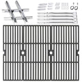 Grill Parts for Char-Broil Performance 4 Burner 463342119 463342118 463332718 463347017 463377017 463376117 463376018P2 463335517 463349917 Grill Burner Heat Plate Cast Iron Grill Grates 18 Inch