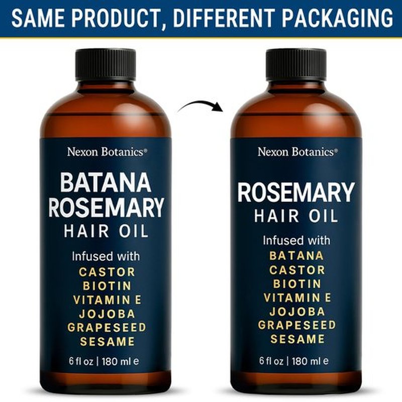 Rosemary Oil for Hair Growth 6 fl oz - Nourishing Blend for Frizz Control, Scalp Refresh & Stronger Hair - Aceite de Romero Para el Cabello - Nexon Botanics