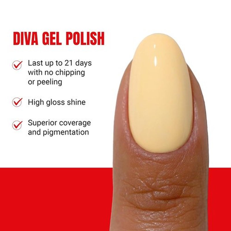 DND Gel Polish Coquette Collection - UV/LED Gel & Air Dry Nail Lacquer Duo | 086 Durian, 0.5 Fl Oz