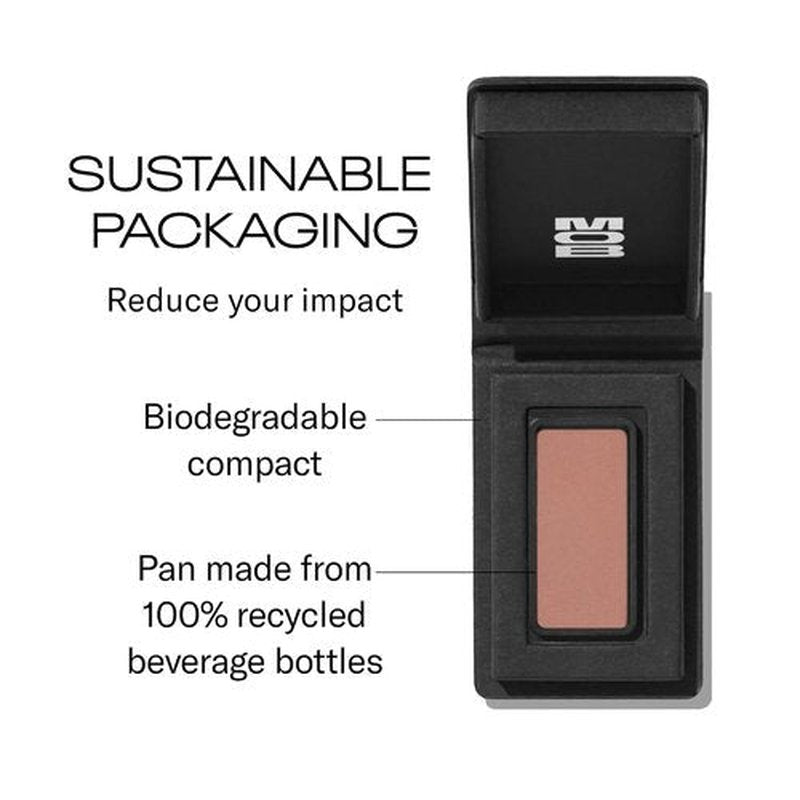 MOB Beauty Eyeshadow M1 - Matte Dusty Rose Shade | Talc-Free, Vegan, Long-Wear Compact