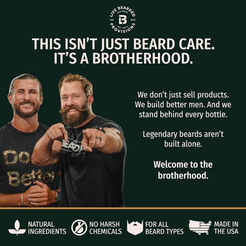 Live Bearded Beard Butter - All-Natural Leave-In Conditioner & Softener | 3 fl oz | 1880 Scent: Bourbon, Bitters, Citrus