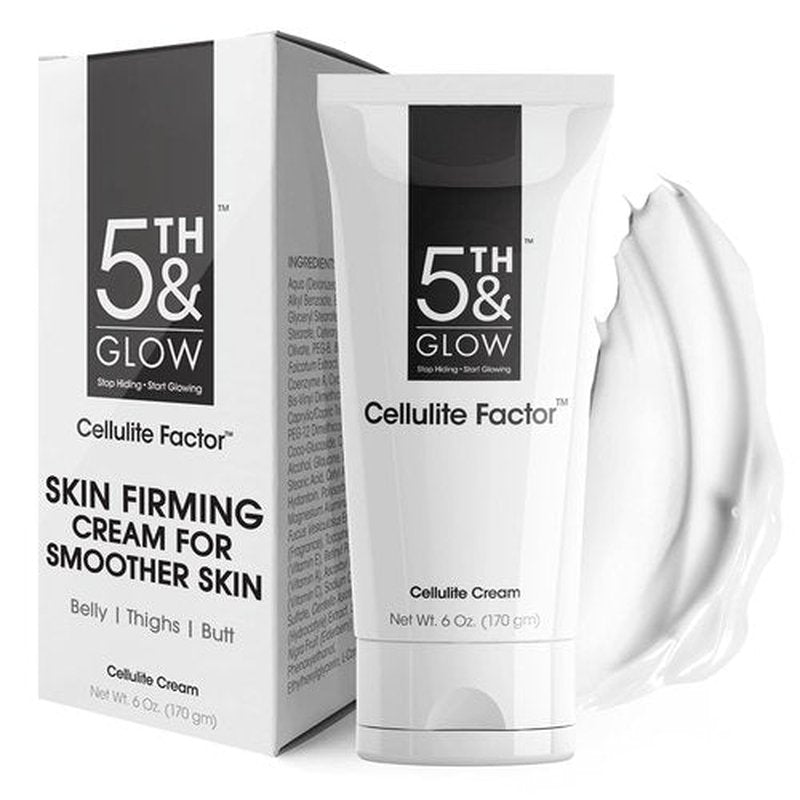 5th & Glow Cellulite Factor - Skin Tightening Cream for Body & Thighs - Firming Anti-Cellulite Lotion - 6 oz