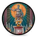 Denarius Tallow Shaving Soap. Enriched with Donkey Milk, Water Buffalo Milk, Whey Proteins, Omega 3, Omega 6, Hops Extract. Leather, Vanilla, Clary Sage, Geranium, Patchouli, Ionone Woods, Anise