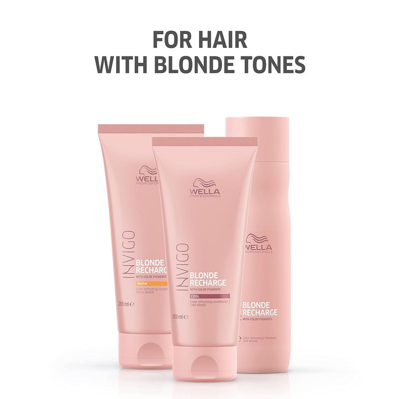 Wella Professionals Invigo Blonde Recharge Conditioner - Refresh Color & Eliminate Brassiness | 6.7oz