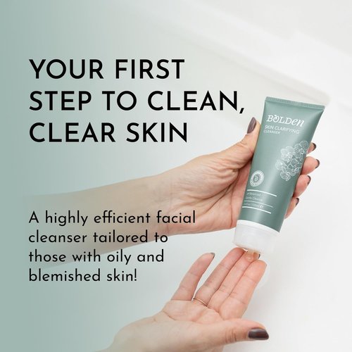 BOLDEN Skin Clarifying Cleanser - pH-Balanced Sulfate-Free Foaming Gel for Oily Skin | 5.1 Fl Oz