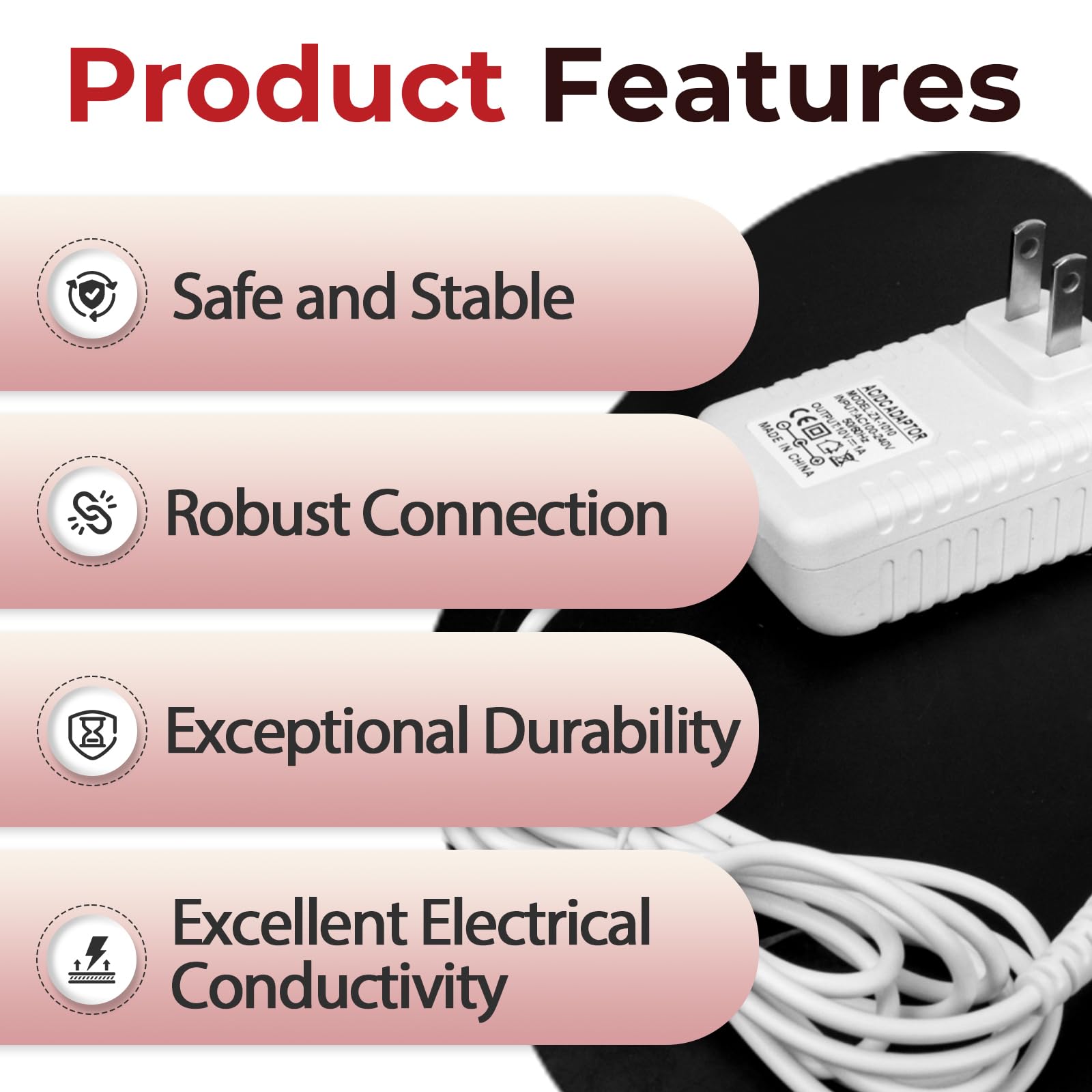 HV-270 10V Power Adapter Charging Cable Compatible with Hitachi Magic Wand