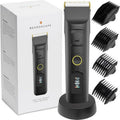 Brio Beardscape V2 Beard Trimmer - Cordless Professional Hair Trimmer with Low Friction Ceramic Blade | 4-Hour Battery Life, Ideal for Beard & Body (Black)