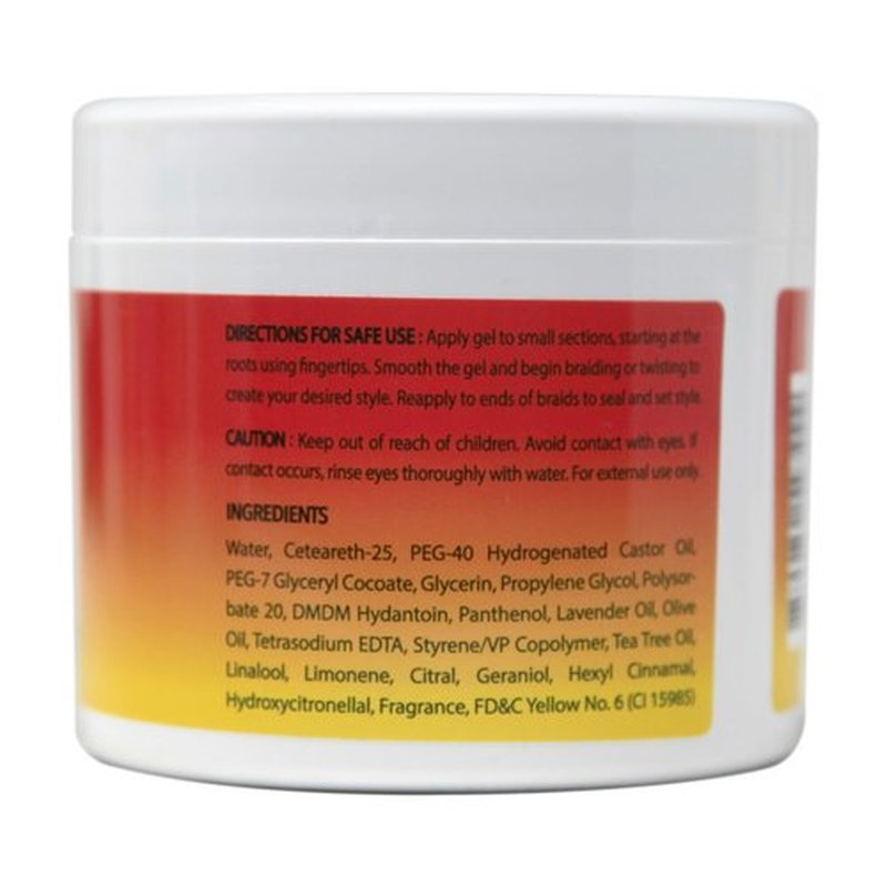 BELLATIQUE GRIP N GLIDE Braiding Gel Maximum Hold for LOC & Twist - No Flaking, No Whitening, Fast Drying, High Shine, Cool & Refreshing, Long Lasting Hold (5 oz)