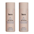 hers Full Volume Shampoo - Rice Protein & Biotin Formula - Fine Hair & Root Lift Daily Shampoo - Volumizing Hair Care - Coastal Cedar Citron Scent - 6.4 Fl Oz, 2 Pack