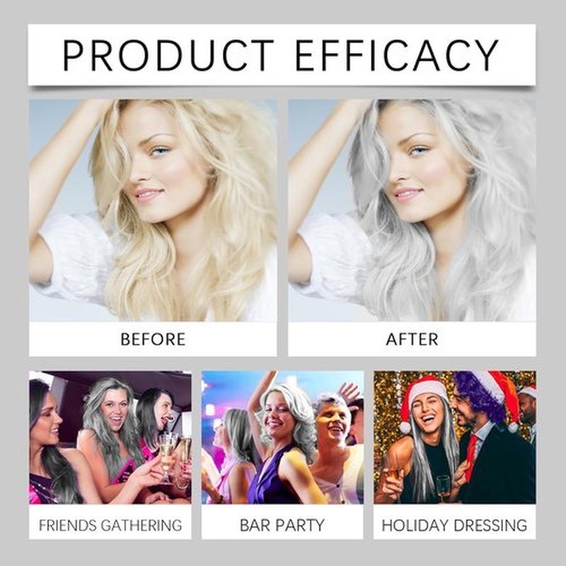 Regine Switzerland Silver Hair Dye - 2-in-1 Nourishing Color & Conditioning Essence | 3.53 Fl Oz (2 Pack)