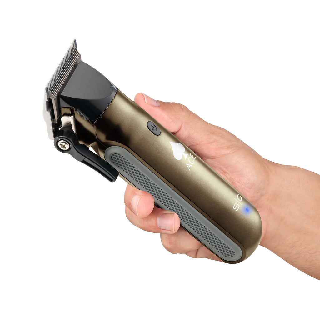Stylecraft Ace Cordless Hair Clipper, 2.5 Hour Run-time, 6 Blade Guards, Clippers for Men and Women, Lightweight Ergonomic Grip