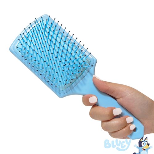 LUV HER Licenced Bluey Kids Hair Brush & Spa Headband Set for Girls - Features Bluey - Fun Grooming Kit for Detangling, Styling & Skincare - Soft & Stretchy One Size, Ages 3+
