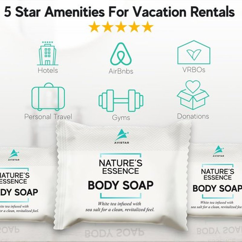 Bar Soap Bulk Individually Wrapped – 60 Pack 0.5 oz Mini Hotel Soap Bars Bulk – Travel Size Essential Toiletries for Hosts and Guests, Hotel, Hospitality, Shelters & Bathroom Amenities