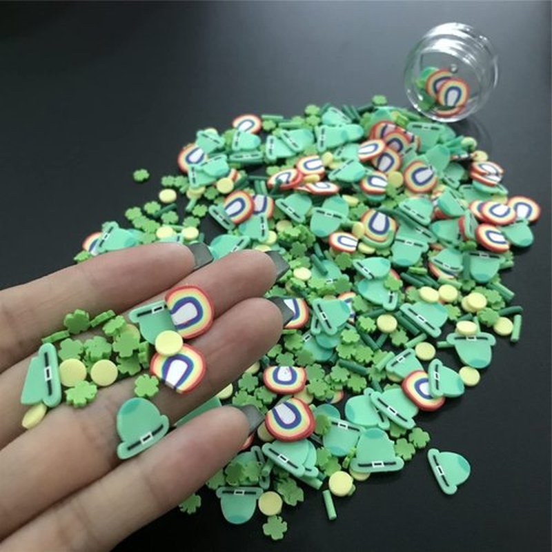 PrettyG 50g Pack Mixes Slices Supplies Polymer Soft Clay DIY Decoration for Resin Nail Art Slime Cake Dessert MS02