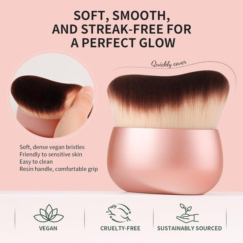 Docolor Self Tanner Brush - Large 75mm Body Makeup Brush for Flawless Tanning & Bronzing