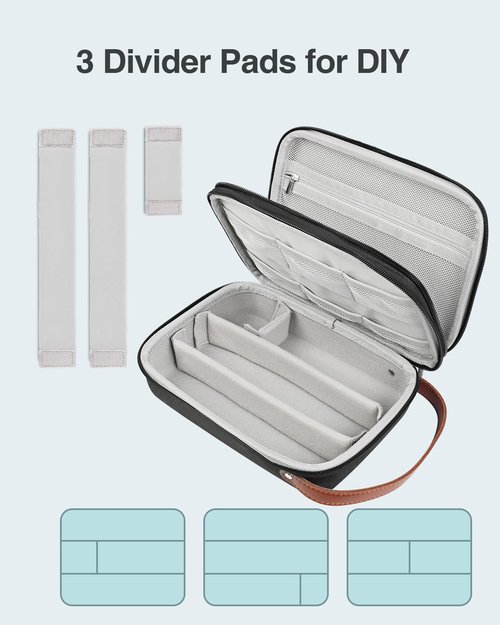 Luxtude Hair Clipper Case Travel, Portable Barber Case Organizer, Sturdy Trimmer Bag, Barber Accessories for Wahl 5Star/Hatteker/Oneisal/Andis Grooming