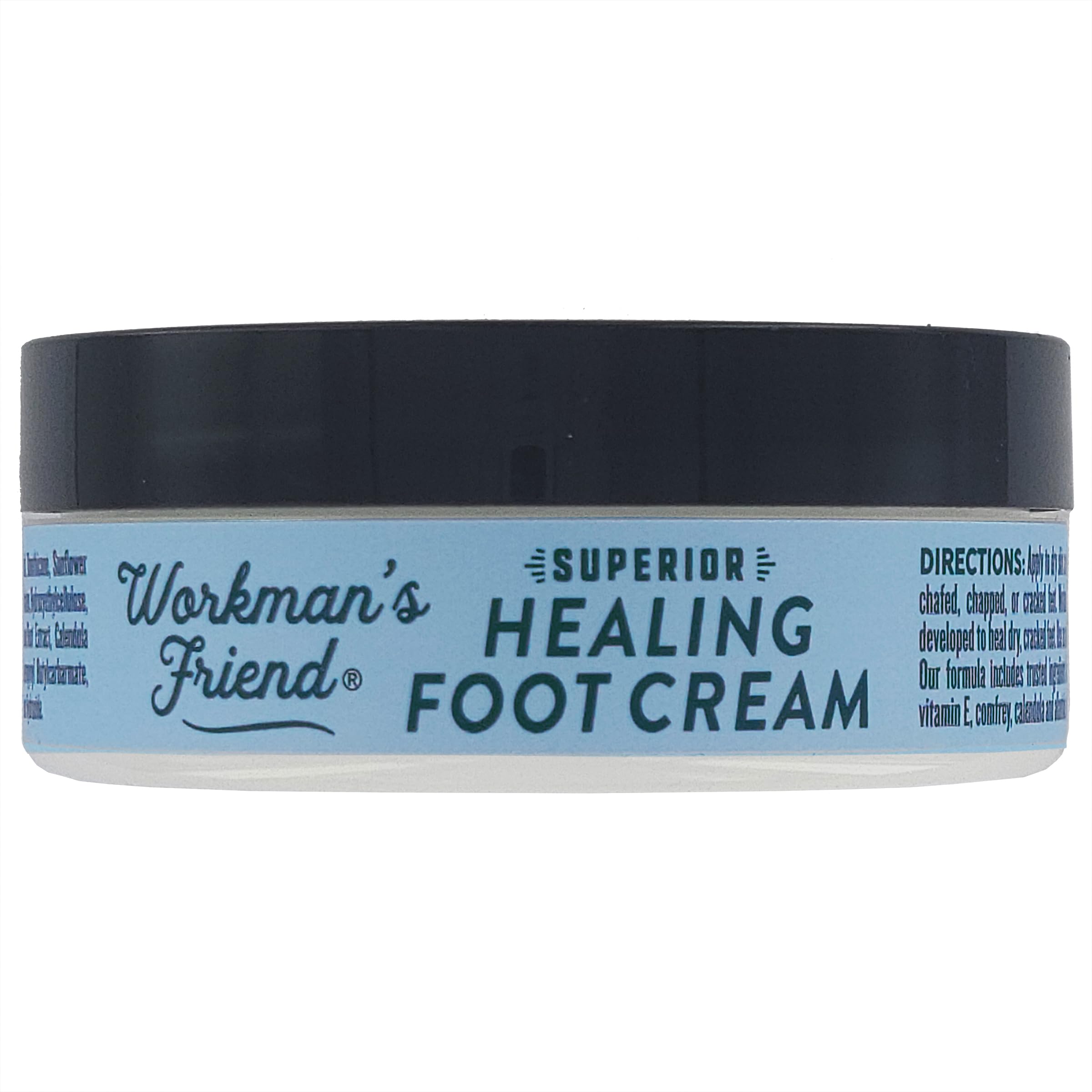 WORKMAN'S FRIEND Superior Healing Foot Cream - Intense Moisturizer - Heals Extremely Dry & Cracked Skin - 2.5 ounce