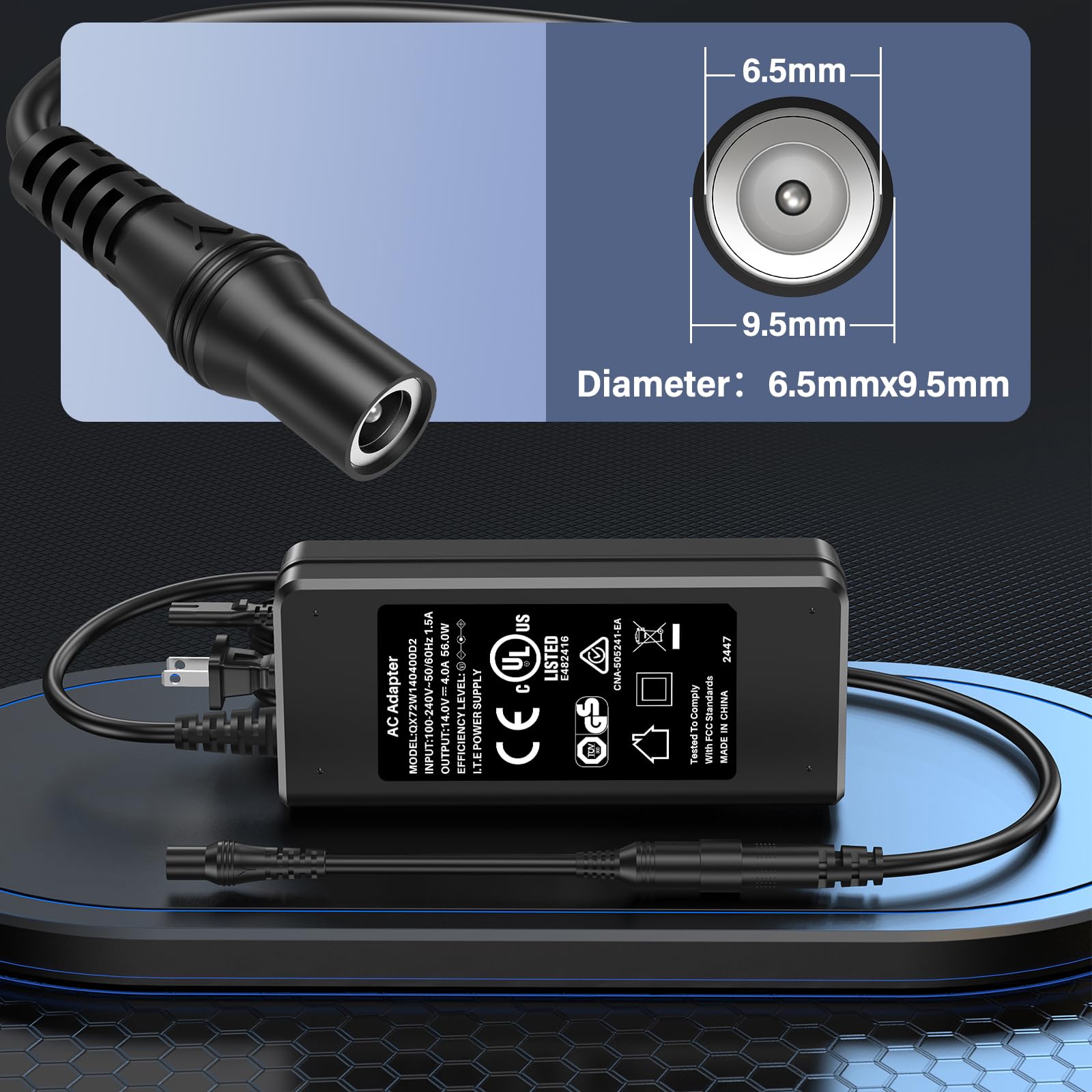 56W 14V Charger Fit for NOCO Boost GB70 GB150 Portable Car Jump Starter
