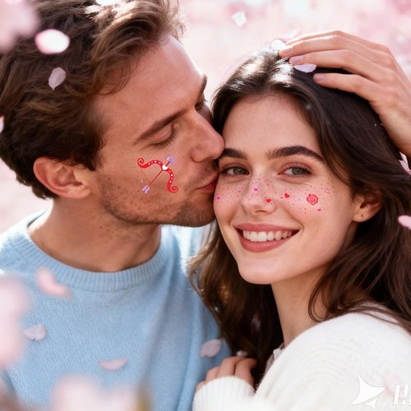Cerlaza Valentines Day Accessories, 40 Pcs Valentines Temporary Tattoos Heart Glitter Freckles Face Stickers Makeup for Woman, Valentine's Day Trinkets Decorations Party Favors Goodie Bag Stuffers