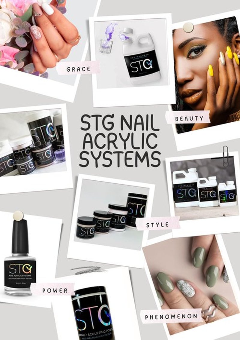 STG Acrylic Systems' Professional Grade EMA Acrylic Monomer -MMA Free, Primerless, Non-Yellowing Nail Sculpting Liquid (Monómero Acrílico), Purple, 16oz