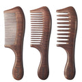 Letyvba Wooden Comb Set – Fine, Medium & Wide Tooth Anti-static Wooden Hair Combs for Curly, Wet, Long Hair