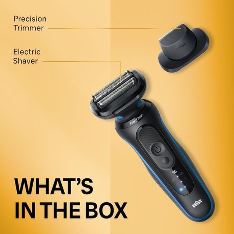 Braun Electric Shaver - Series 5 5118s | Waterproof Wet & Dry Shaving, Turbo Mode, Precision Trimmer