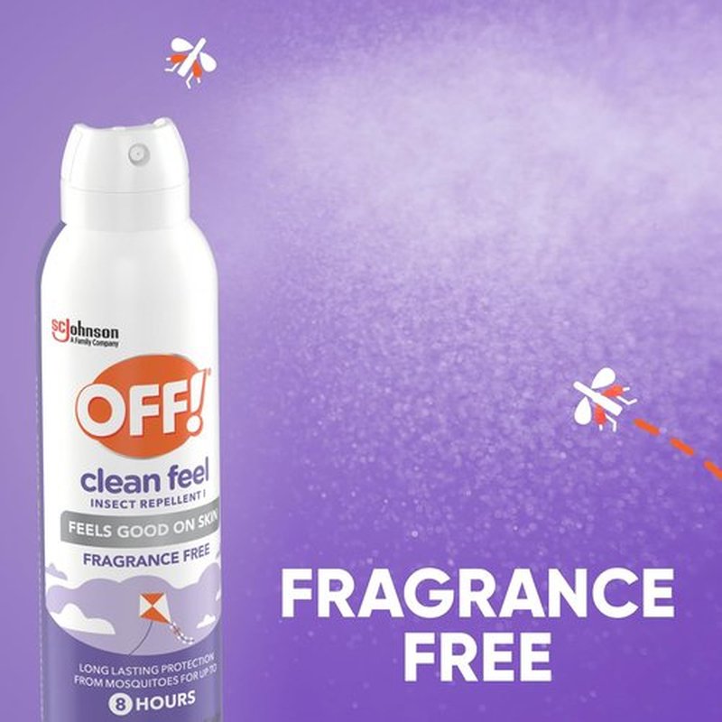 Off! Clean Feel Insect Repellent Aerosol - DEET-Free, Long-Lasting Mosquito & Tick Protection | 5 oz (Pack of 2)