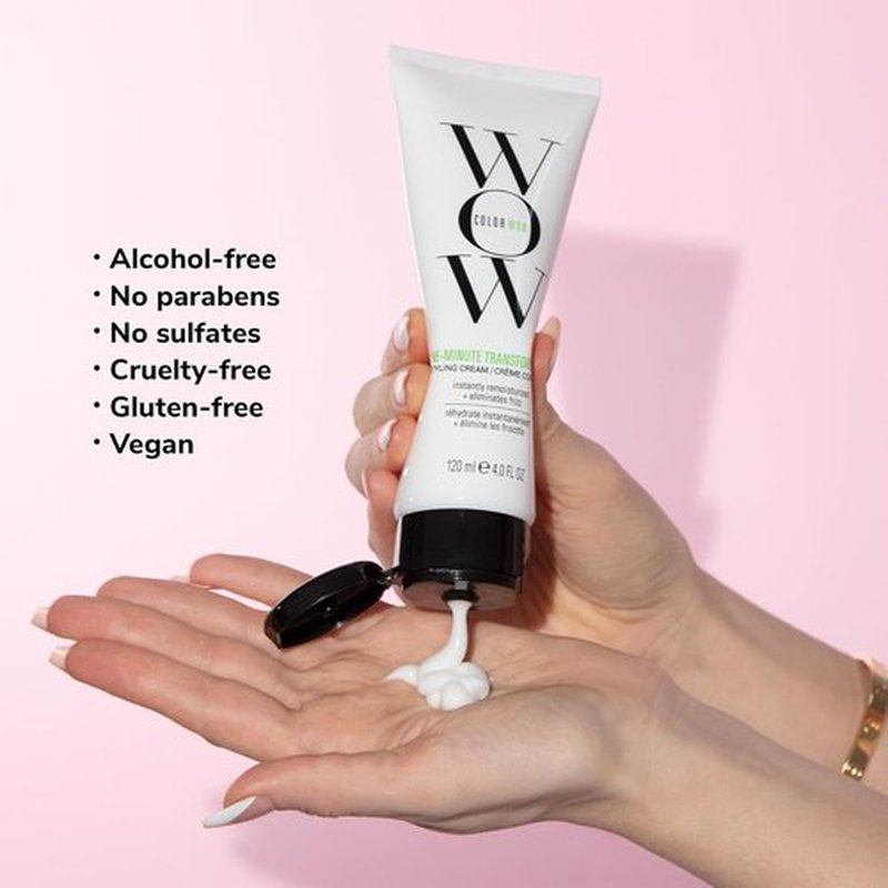 COLOR WOW One Minute Transformation - Instant Frizz Fix Styling Cream | Nourishing Avocado Oil & Omega 3's for Smooth, Silky Hair