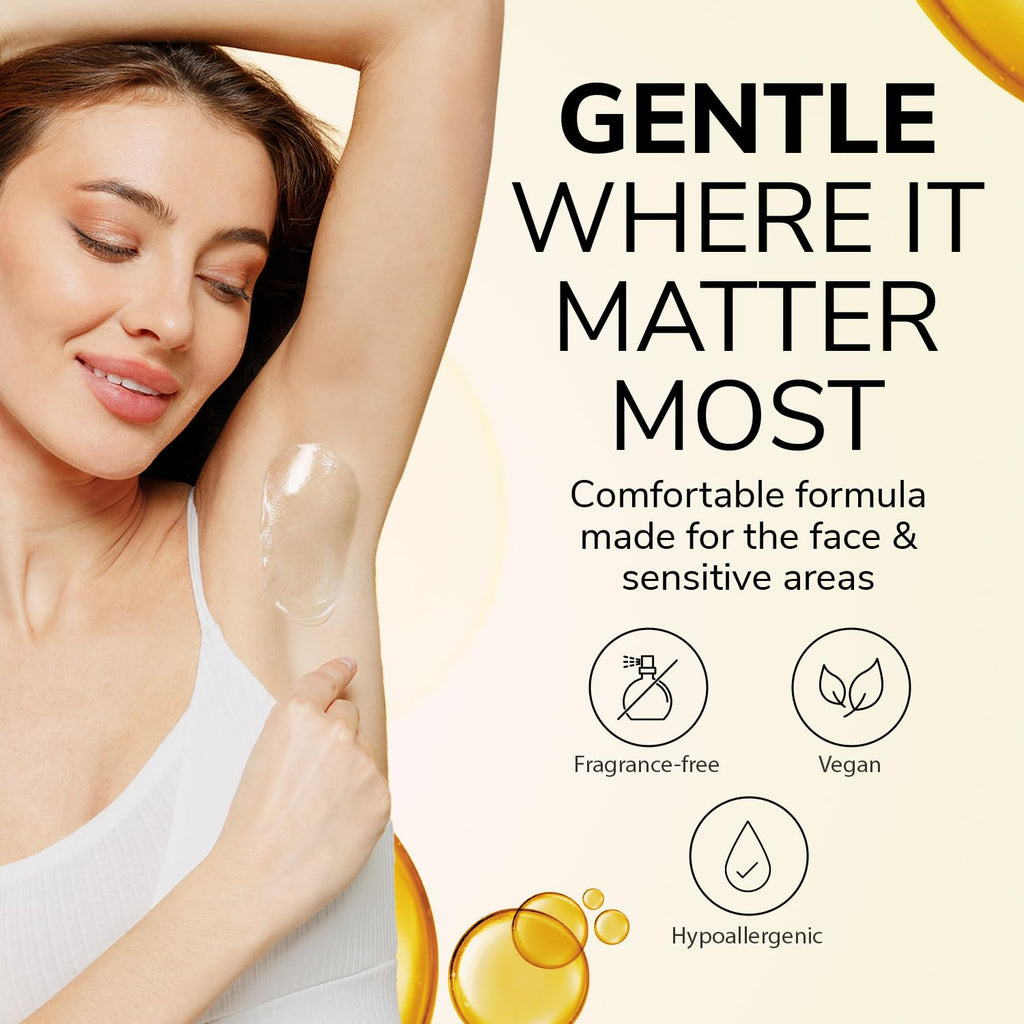 Dermwax Elite Naked Clear Hard Wax Beads, Crystal Clear Gel Formula