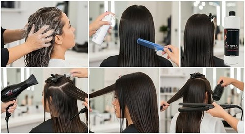 KERA FRUIT Cirugia Capilar Para el Cabello Libre de Formol - Antifrizz Deep Hydratation - Repair Hair Treatment - Professional Results - Formaldehyde Free 16oz with Shampoo - keratin Treatment.