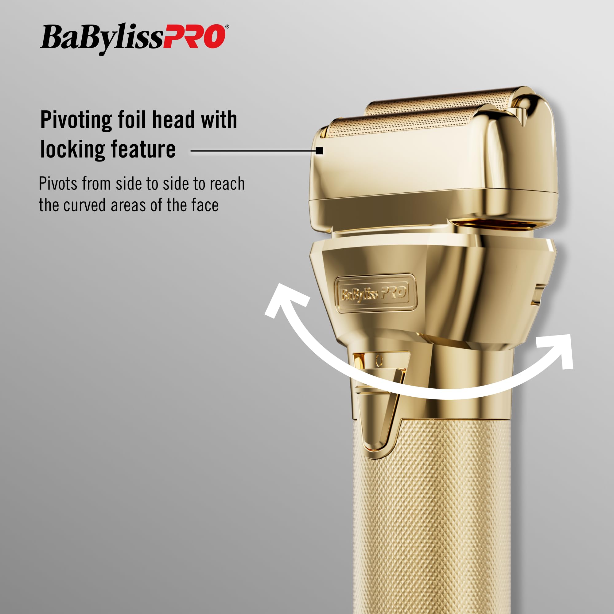 BaBylissPRO FXONE Double Foil Shaver with Interchangeable Battery, Electric Razor for Men, Pivoting Foil Head for Close Shave, Up to 3-Hour Runtime