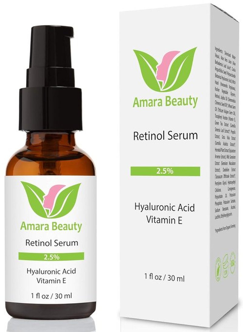 Skiennix Retinol Serum 2.5% - Hydrating Formula with Hyaluronic Acid & Vitamin E, 1 fl. oz.