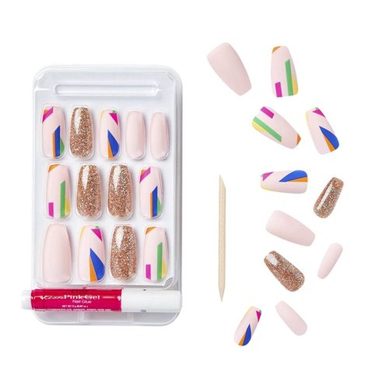 GoldFinger Gel Glam Design Nails (GD12)