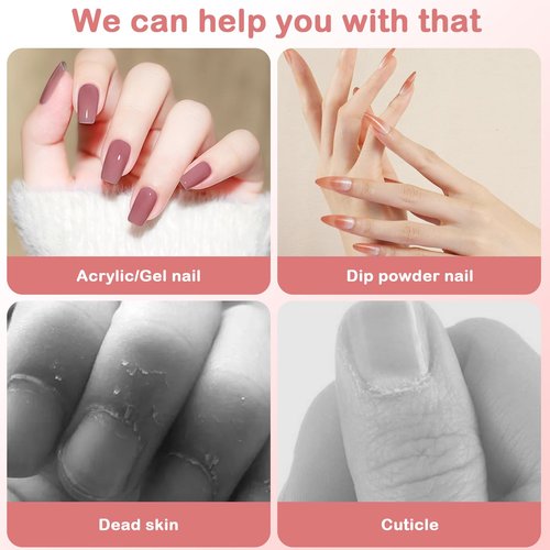Midgaleuang Portable Electric Nail Drills,Professional Nail Drill File Kit for Acrylic,Manicure and Pedicure Sets for Grinding,polishing and Trimming,Rechargeable Pedestal Nail Polisher. Pink