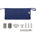 Lexeeco Dy son Air wrap Travel Case Hair Tools Travel Bag for Shark Flexstyle Carrying Case Portable Shark Hair Dryer Revlon Flat Curling Iron Organizer (Blue)