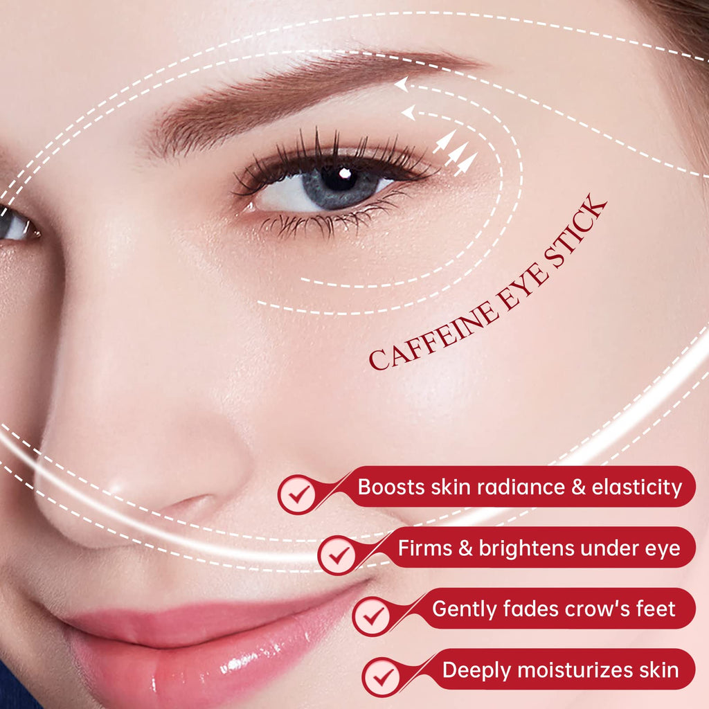 ELBBUB Eye Stick - Anti Wrinkle Eye Cream for Puffy Eyes, Dark Circles, Eye Bags, Crows Feet, Wrinkles,Reduces Wrinkles Saggy Skin Puffy Eyes (Caffeine)