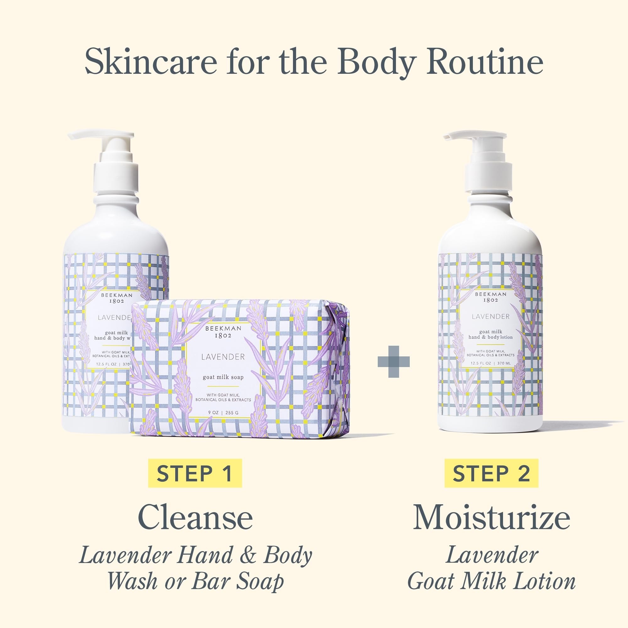 Beekman 1802 Goat Milk Hand Soap – Moisturizing Body Wash & Liquid Hand Soap for Sensitive Skin, Hand & Body Wash, Natural Soap with Goat Milk & Aloe, Cruelty Free – Lavender 12.5 fl oz