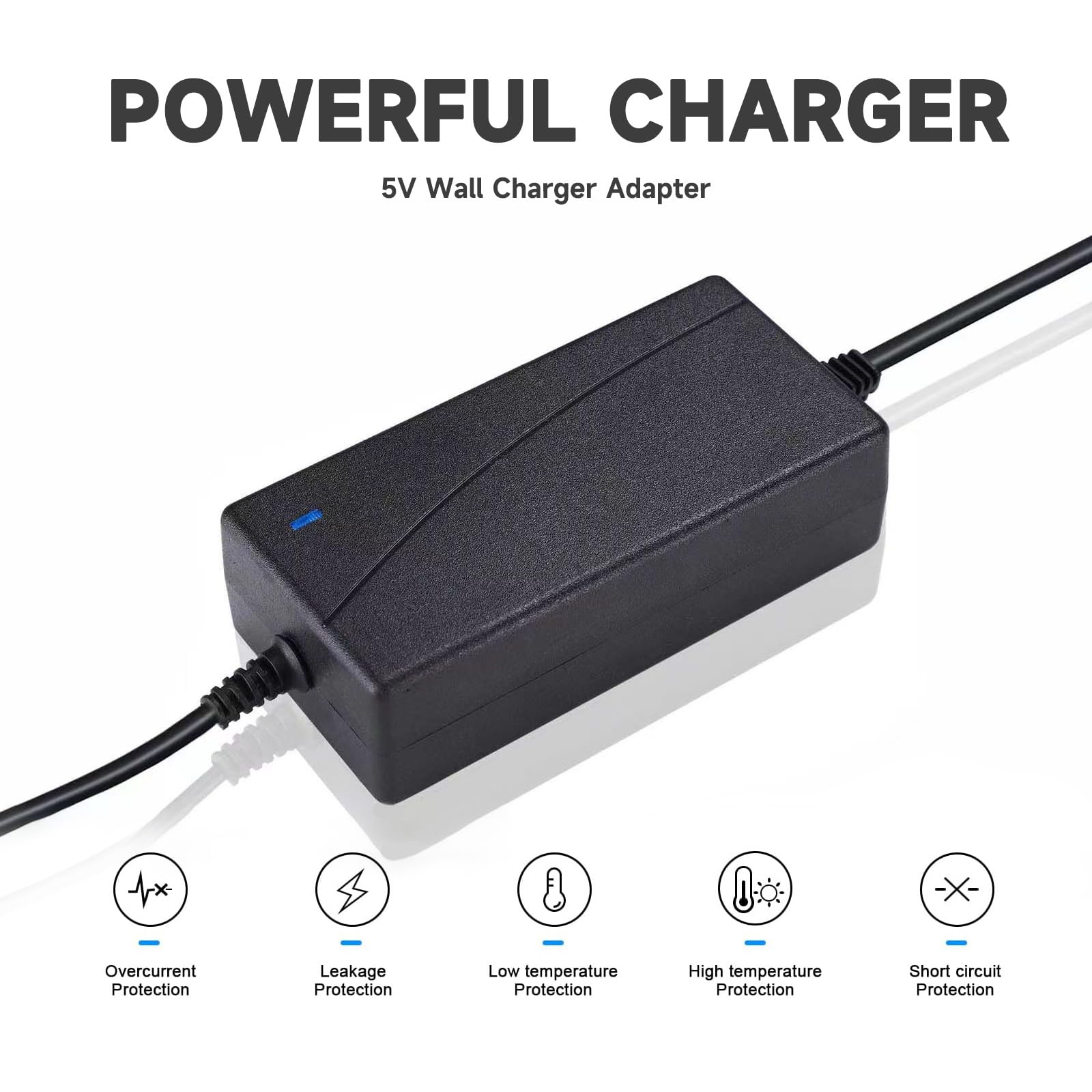 Replacment for Sceptre Monitor Power Cord 12V 5A AC Adapter for Sceptre EC Series 32" 30" 27" 24" 22" 20" 19" 15" E248W E225W E205W E275W E209W Monitor Power Supply Cord Charger & More 12V 5V 4A 3A 2A