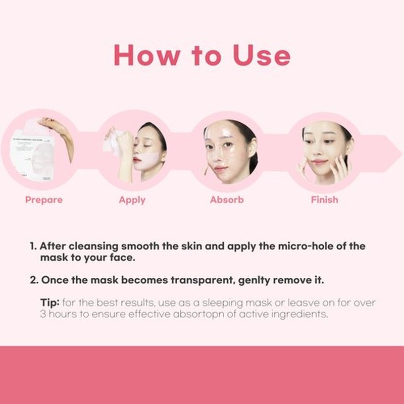 aurtier Deep Collagen Overnight Mask for Glass Skin, Hydrating Mask, Dewy Plump, Firming, Pore minimizer for face, Wrinkle Care, Moisturizer Korean Skin Care 4ea