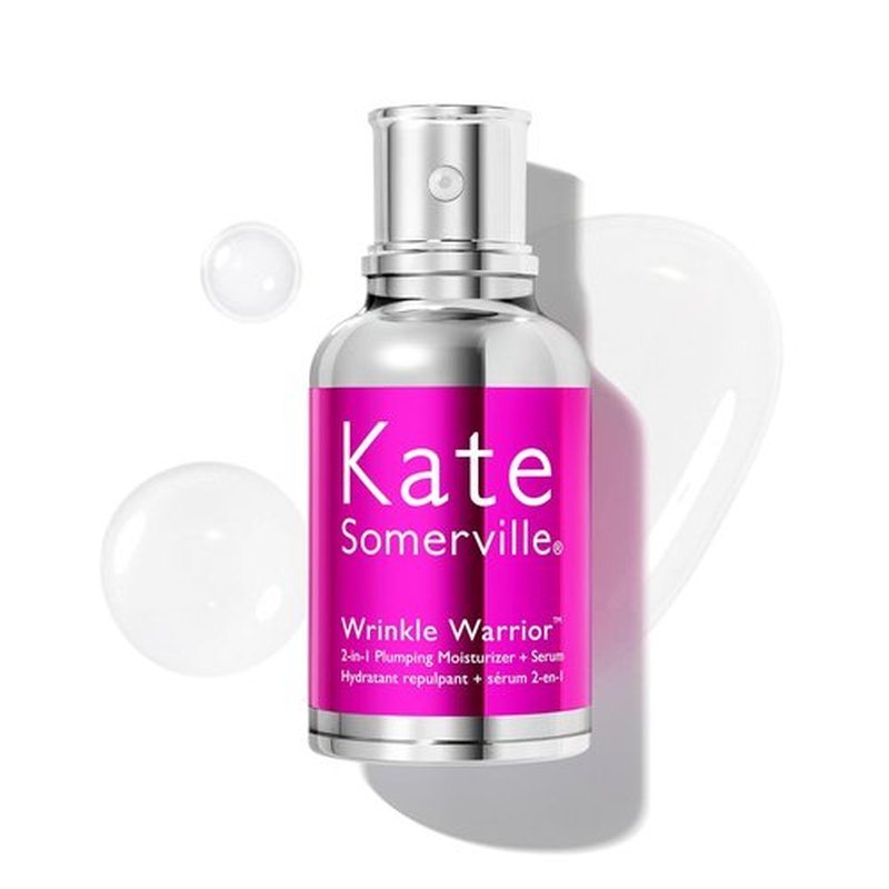 Kate Somerville Wrinkle Warrior® 2-in-1 Plumping Moisturizer & Serum - Hydrating Hyaluronic Acid Formula, 1.7 Fl Oz