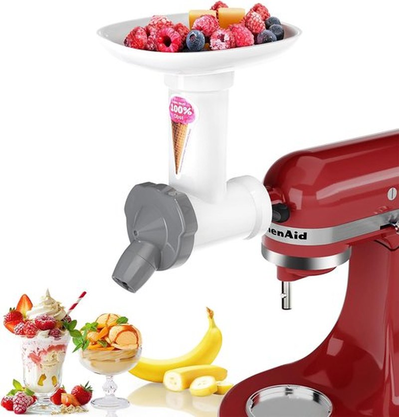 OTOmitra Ice Cream Maker Attachment - Dairy-Free Frozen Fruit Soft Serve & Yogurt Maker | Dishwasher Safe