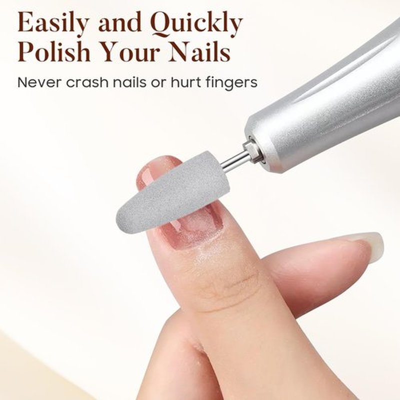 Beavorty Nail Bits Set 3 Pcs Professional Electric Manicure Grinding Heads for Acrylic Nail Art and Toenail Care Tools