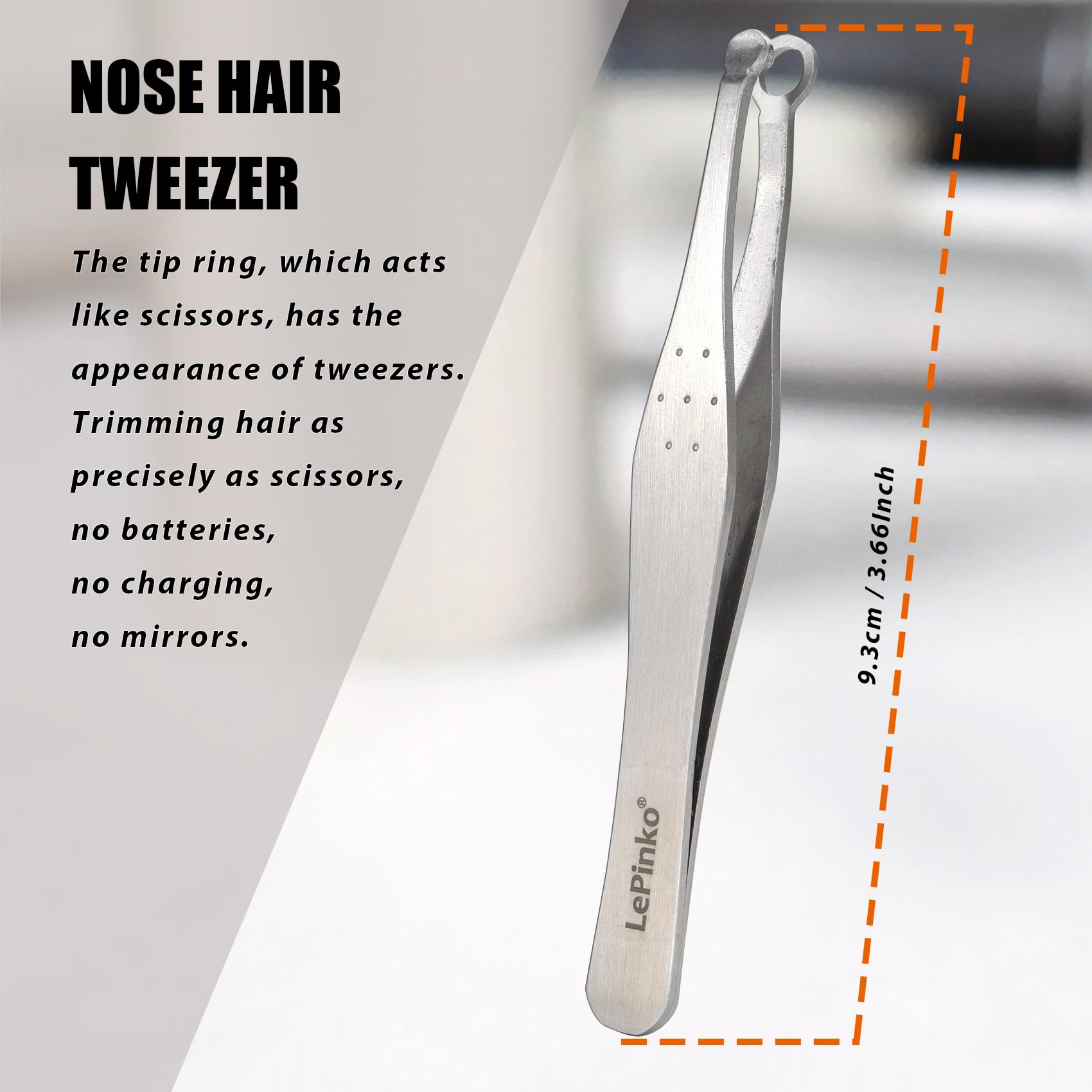 LePinko Nose Hair Trimmer For Men, Nasal Hair Tweezers For Women, Small Scissors For Hair Grooming
