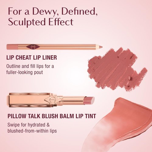 Charlotte Tilbury Pillow Talk Lip Tint - Long-Lasting Sheer Balm for Hydrated, Plumper Lips