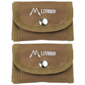 2pcs Razor Storage Bag - Oxford Cloth Protector Case for Safety Razor and Nail Clipper - Travel Male Container